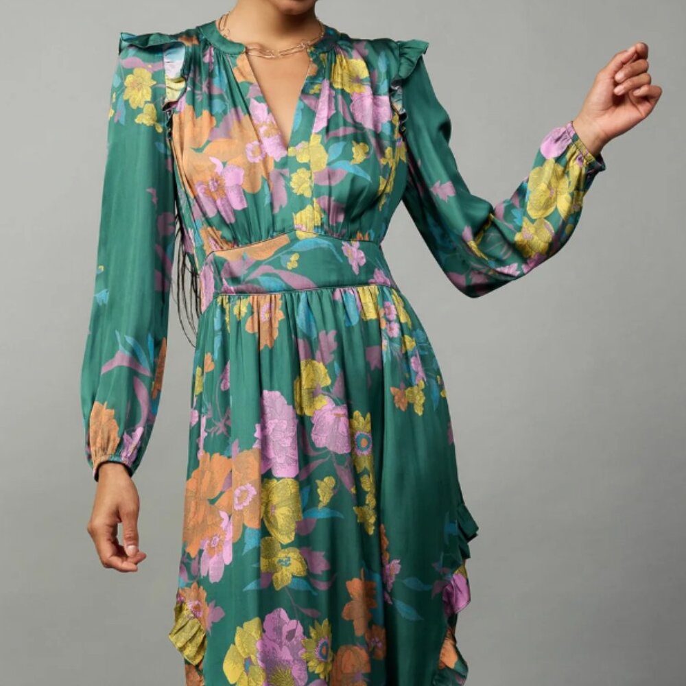 Current Air - Emmaline Botanical Midi Dress